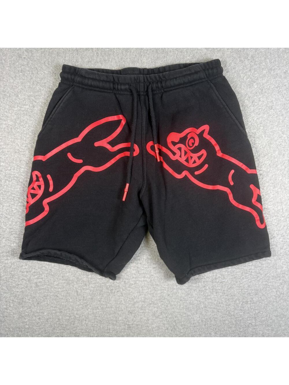 Ice Cream Men's Size Medium Black Cherry Dog Print Shorts Streetwear